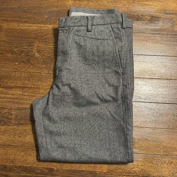 GAP Other - VTG Gap Wool Herringbone dress pants slacks Mens 38X32 Classic Fit Gray